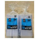 Pack of 400 Clear Nacho Trays