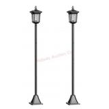 2 Outdoor Solar Lamp Posts