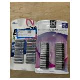 Bulk Lot of AA and AAA Batteries, Assorted Brands