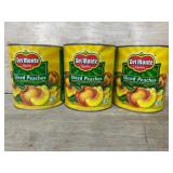 3 Del Monte Sliced Peaches Cans