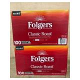 Folgers Classic Roast K-Cup Pods, 100 Count Each