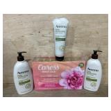 Aveeno and Caress Skincare Product Bundle