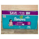 Pampers Cruisers Size 3 Diapers, 192 Count