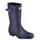 Womenï¿½s Navy Short Rubber Boots