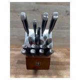 Henckels Cutlery Set with Wooden Block