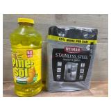 Pine-Sol Cleaner and Weiman Stainless Steel Set