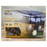 Outdoor LED Cafe String Lights, 48 Feet