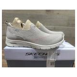 Skechers Taupe Ladies Slip-On Shoes Size 7