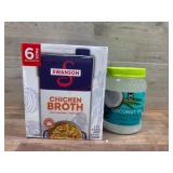 Chicken Broth and Coconut Oil Bundle