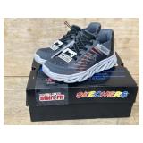 Kids Black/Charcoal Sneakers, Size 12