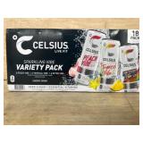 Celsius Sparkling Vibe Variety Pack, 18 Cans
