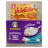 Velveeta 2-Pack and Annieï¿½s 12-Box Pasta