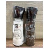 Mediterranean Sea Salt and Black Peppercorn Set