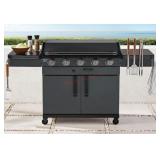Pro Series 5-Burner Black Gas Griddle