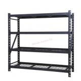 4 Shelf Industrial Storage Rack, 77" W x 24" D x
