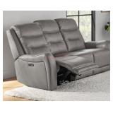 Cooper leather reclining sofa MSRP $1099