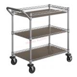 NSF 3-Tier Heavy-Duty Commercial Utility Cart,