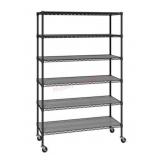 6-Tier NSF Heavy Duty Wire Shelving, 47.75" W x