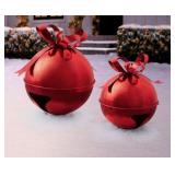 Oversized jingle bell decor