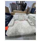 Oversized Cozy Chaise Lounger with Dual Cup