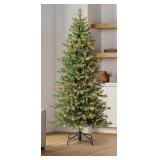 7ï¿½ slim pre lit linden fir tree