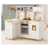 Deluxe wooden kitchen playset