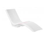 White pool lounger
