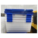 4 iris locking totes see photos for condition