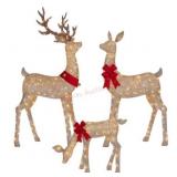 Animated Deer Family