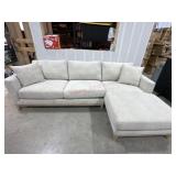 Sophia modern sofa with light honey base MSRP