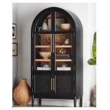 Enzo Storage Cabinet With Rattan Cabinet Doors