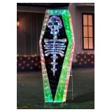 5ï¿½ pre lit prismatic coffin