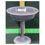 PURPLE COMPOTE CAMBRIDGE GLASS  ?   6 3/4 TALL