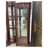 Pulaski cherry wood curio cabinet   26x14x77