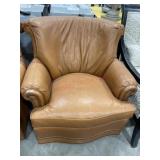 Stanford Furniture Co. Terracotta leather arm