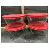 4-Anchor 4 quart bowls with lids