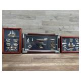 3- Framed Nautical ships and rope knots