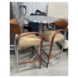 Commercial style bar height aluminum table with 2