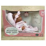 Weighted Baby Doll with Pink Accessories