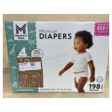 Size 4 Premium Diapers, 198 Count