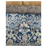 Blue and White 2×8 Rug