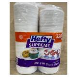 Hefty Supreme 6-Inch Snack Plates, 320 Count