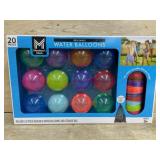 20-Piece Reusable Water Balloons Set