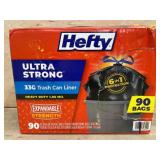Hefty Ultra Strong Trash Can Liners, 90-Count