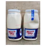 Two Jars of Miracle Whip Dressing