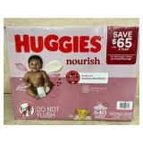 Huggies Nourish Baby Wipes, 640 Count