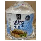 Pack of Ultra Paper Plates, 204 Count