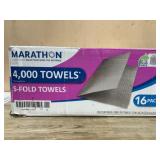 Marathon S-Fold Paper Towels, 16 Packs