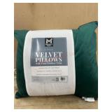 Two-Pack Velvet Pillows With Trim