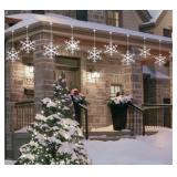 10-Count LED Snowflake String Lights